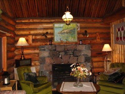 Living Room of Cochenour Cabin