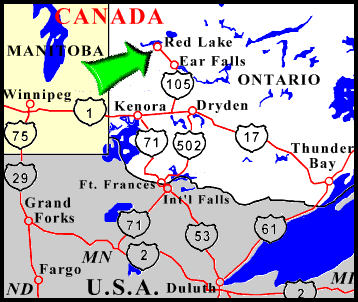 Regional Map of the Red Lake area